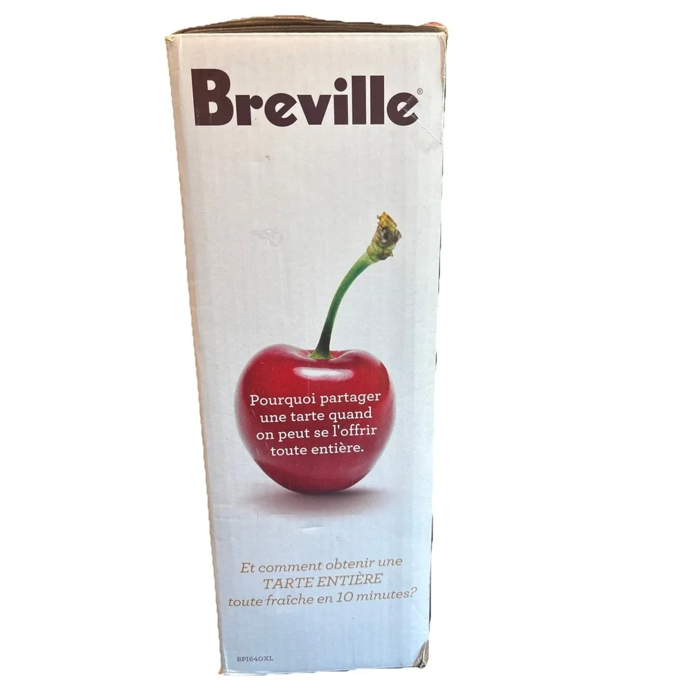 Breville BPI640XL 1200W‎ Personal 4 Mini Pie Maker Stainless Steel New Open Box
